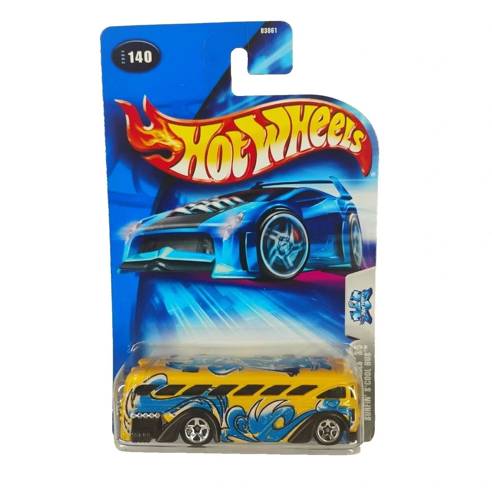 Hot Wheels‎ Tag Rides Surfin' S'Cool Bus 5 Spoke Wheels Vintage 2003 Graphiti